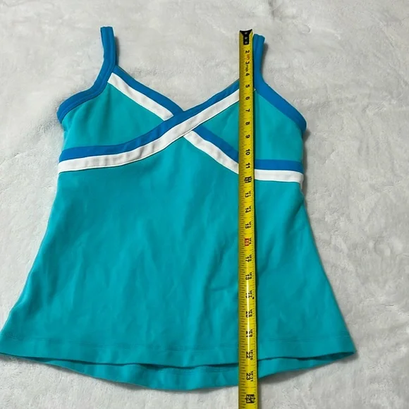 Lululemon Blue V Neck Tank Top Sz 10 - Picture 3 of 7